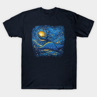 Starry Sky Sea Manta Ray by Tobe Fonseca T-Shirt